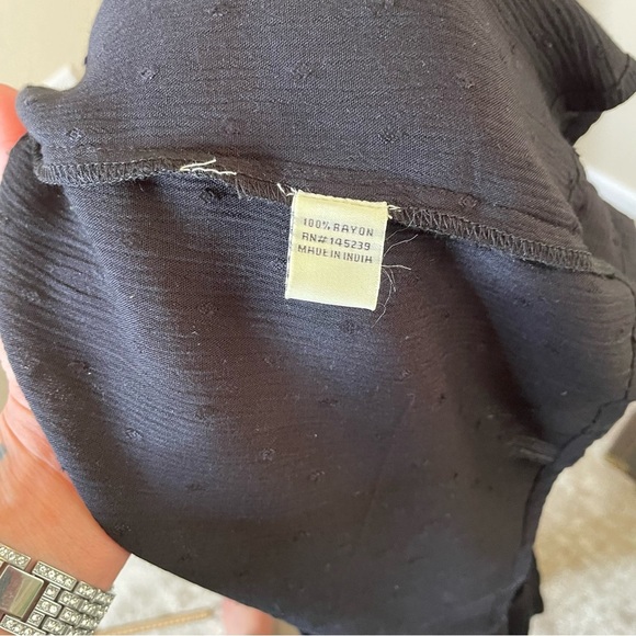 Sim & Sam black open front cardigan style lightweight in black NEW SZ S/M - Picture 8 of 10